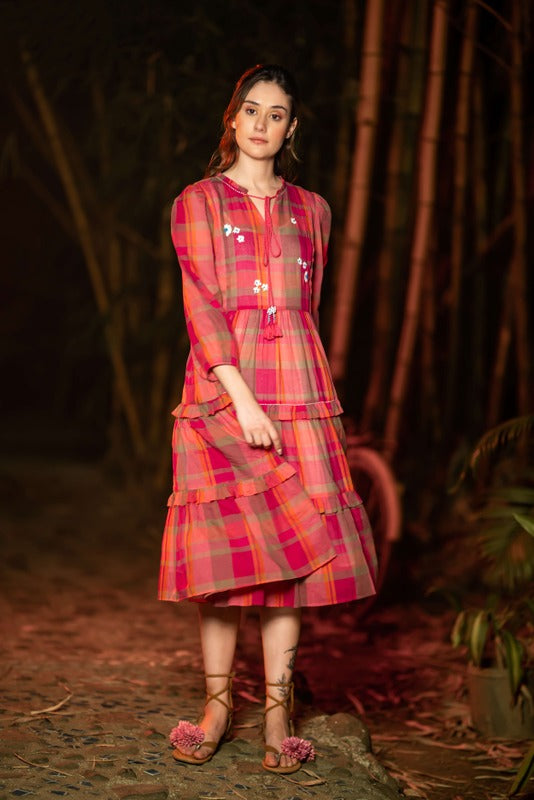 Terquois  Multi-Coloured Checks Dress Dresses Terquois Klothing   