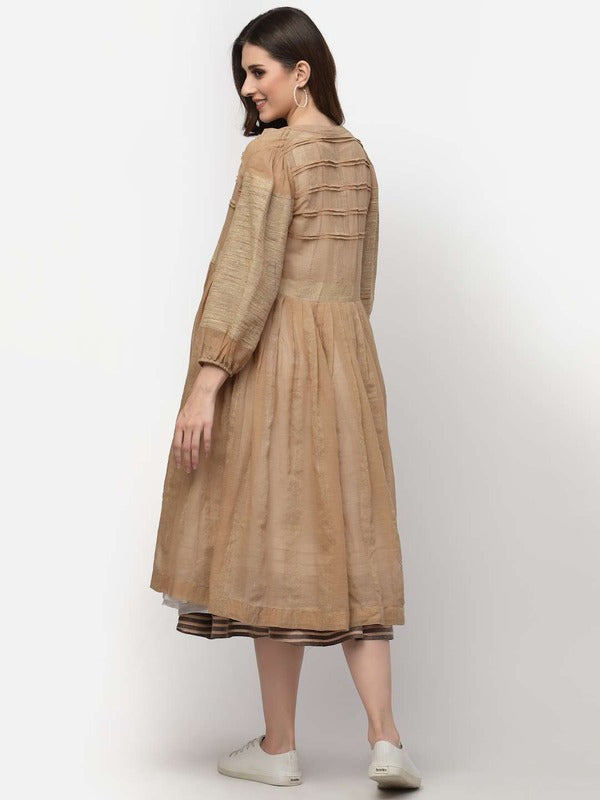 Terquois Three Piece Beige Colour Dress Dresses TERQUOIS   