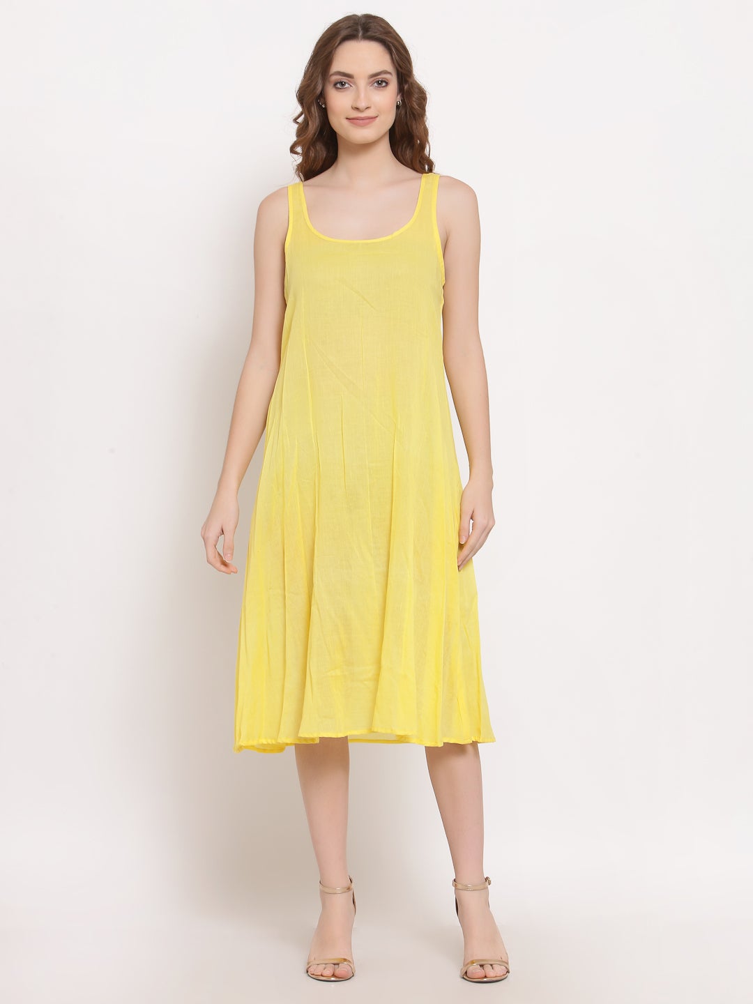 Terquois Mirror Work Two Layered Casual Dress Dresses TERQUOIS   